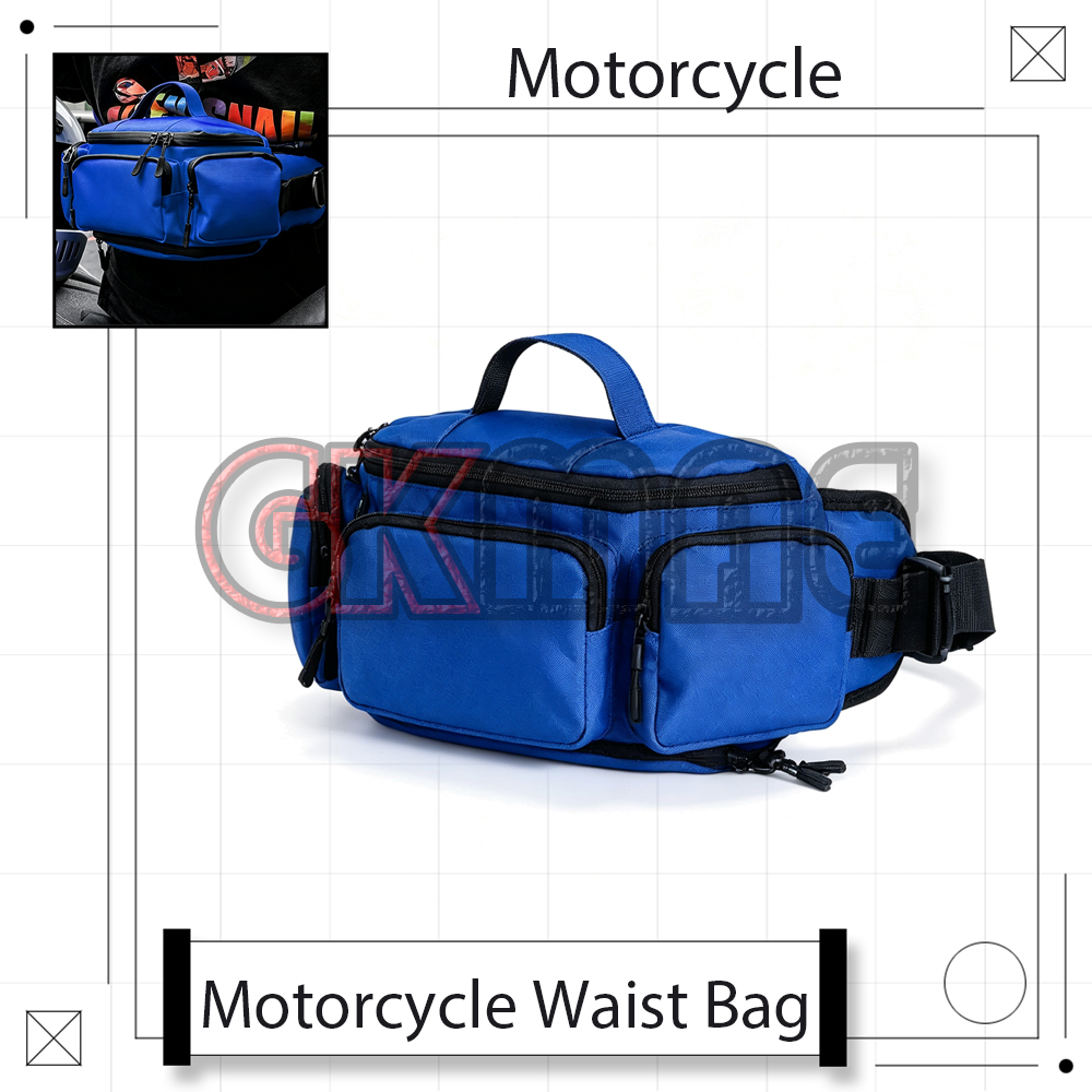 Motorcycle Gear Backpack - Motosiklet Bel Çantası, Omuz Çantası, Su