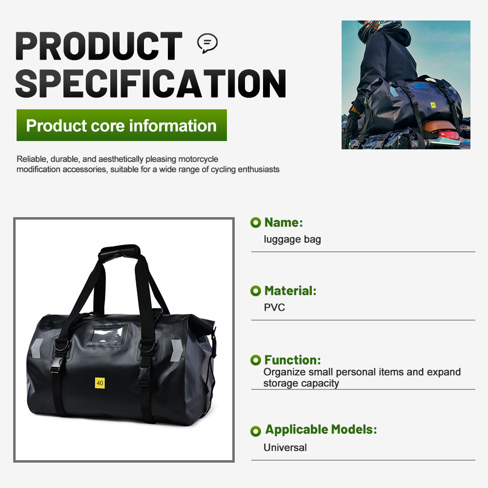 Su geçirmez PVC Büyük Kapasite - Motorcycle Gear Backpack incelemesi ve fiyatı